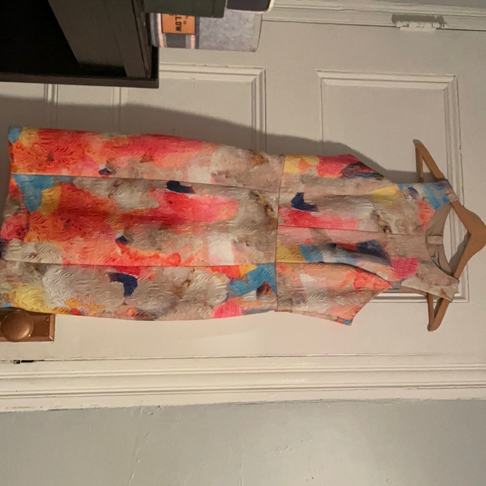 Patterned, pastel dress